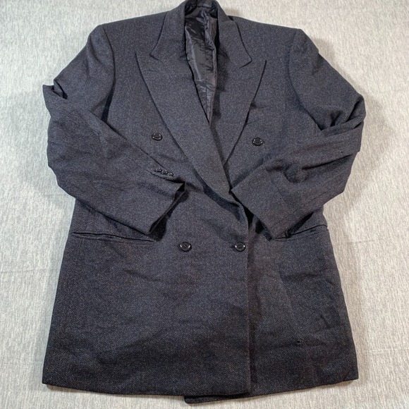 Brioni Roma Blazer 42L Blue Herringbone‎ Wool 52 EU 3 Button Made in Italy,All Products : American Fashion Style Bags On Sale